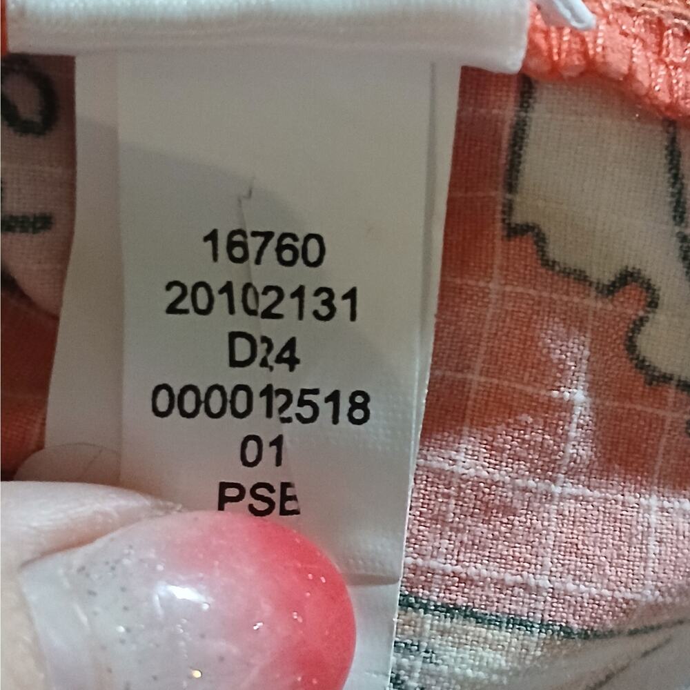 DULUTH TRADING Heirloom Gardening Bib Overalls Medium 31 NWT Coral Seed Packets - Picture 11 of 15